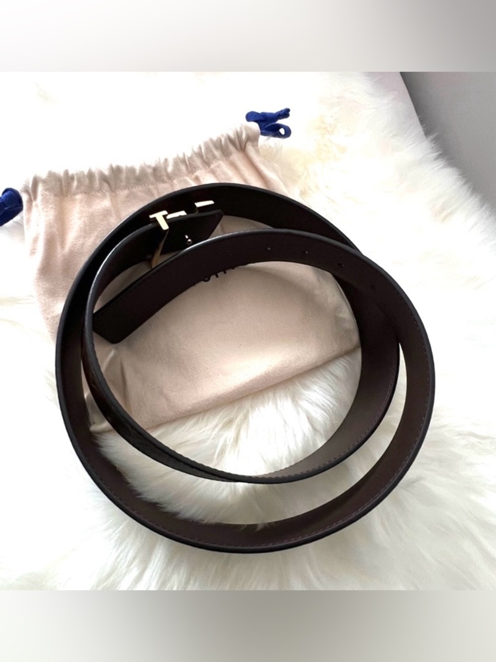 Authentic Louis Vuitton Monogram Initiales 40mm Reversible Belt Size 110cm/44" - Picture 9 of 15